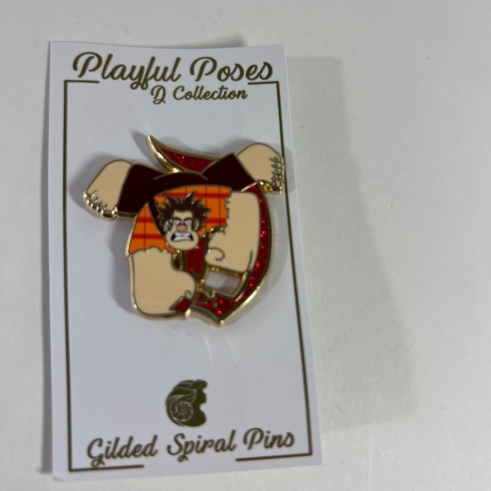 Playful Poses D Collection Pin Wreck it Ralph 1.25" Limited Edition New